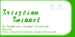 krisztian knippel business card